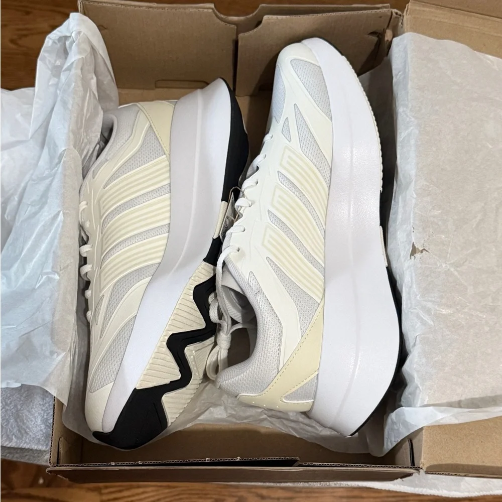 adidas Adirok Lace Up Womens Size 11 White/ Cream Sneakers Platform Shoes NIB - Picture 4 of 7
